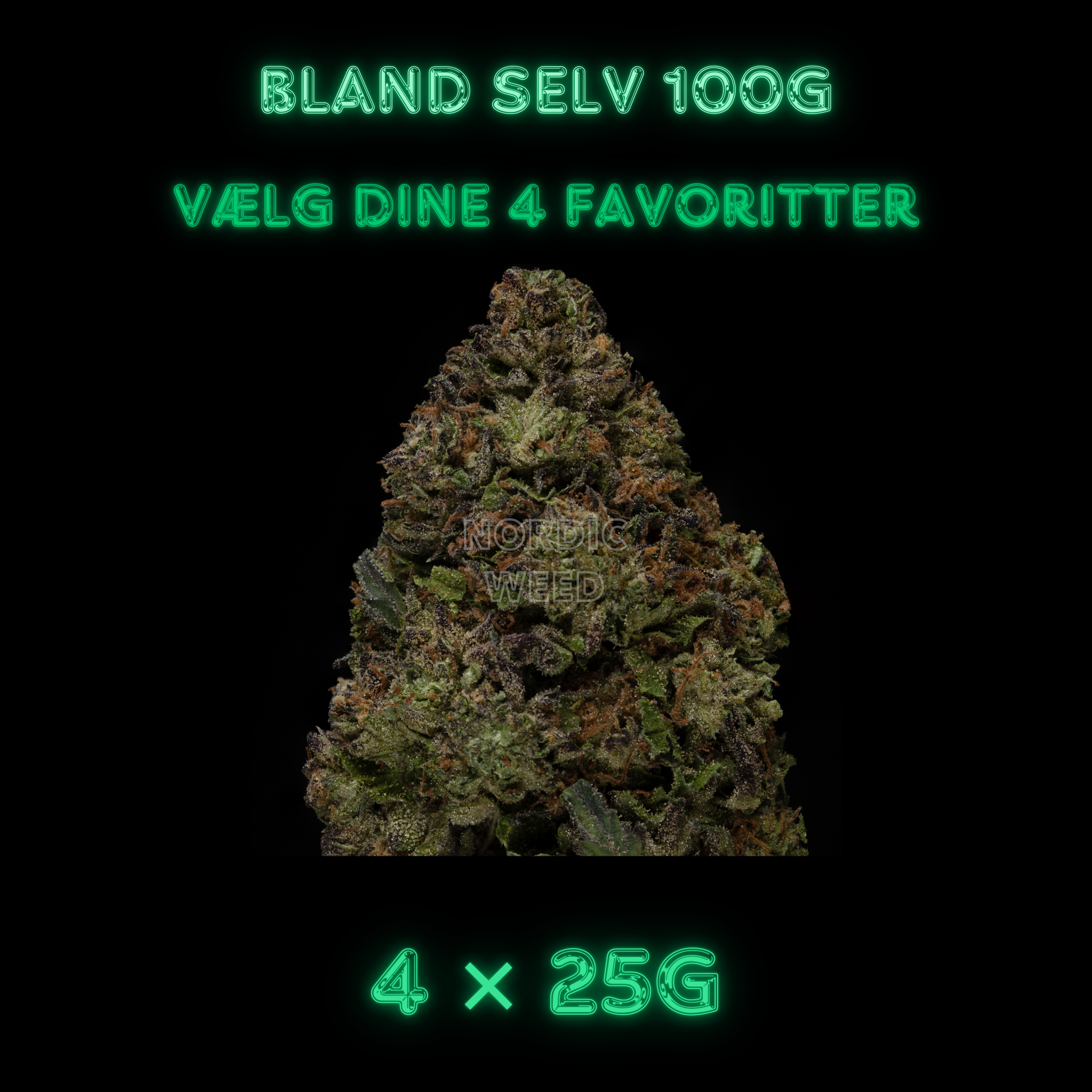 Bland selv THCA Topskud 100g