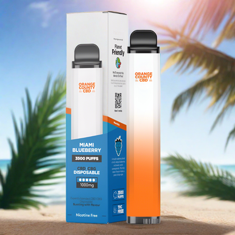 CBD Vape Pen Miami Blueberry 10ML - NordicWeed