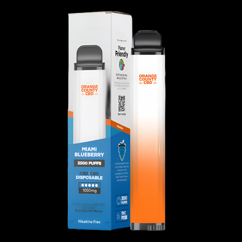 CBD Vape Pen Miami Blueberry 10ML - NordicWeed