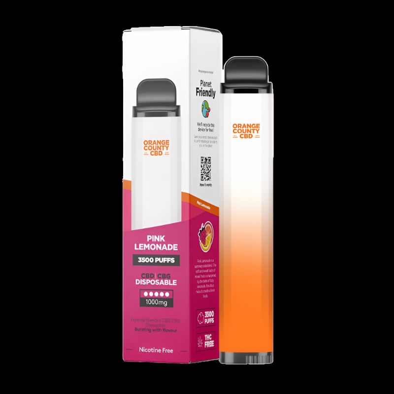 CBD Vape Pen Pink Lemonade 10ML - NordicWeed