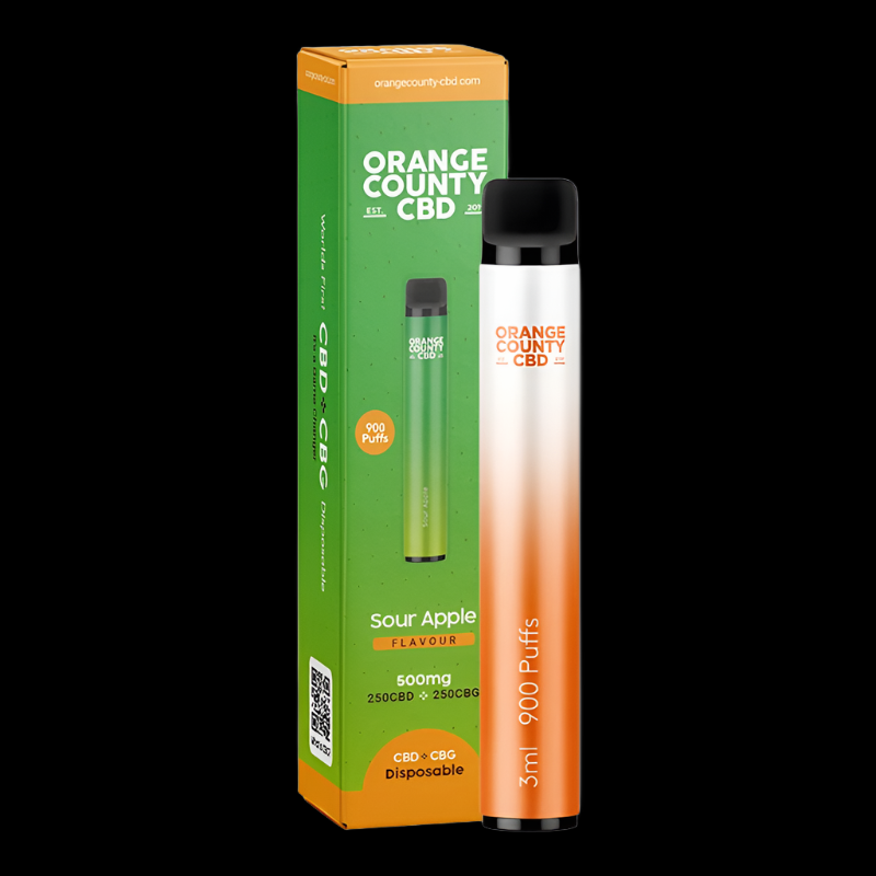 CBD Vape Pen Sour Apple 3ML - NordicWeed