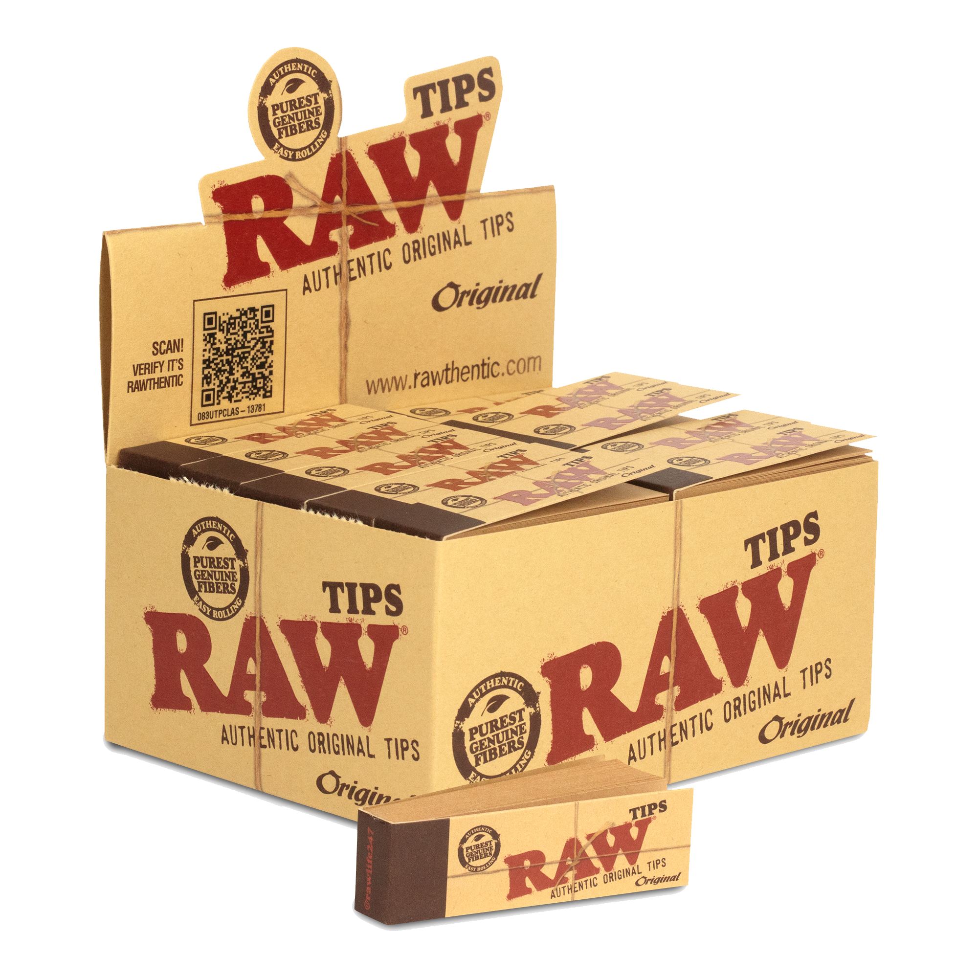 Raw Regular Slim Tips