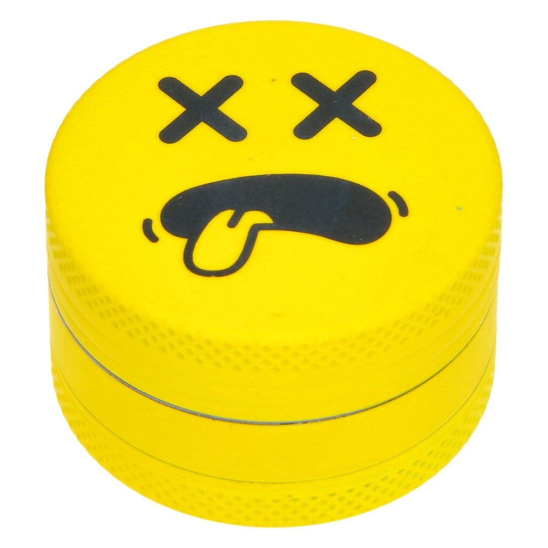 Grinder 40mm Gul Smiley – Praktisk & Robust i Metal.