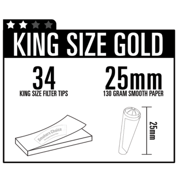 Smokers Choice - King Size Gold - NordicWeed