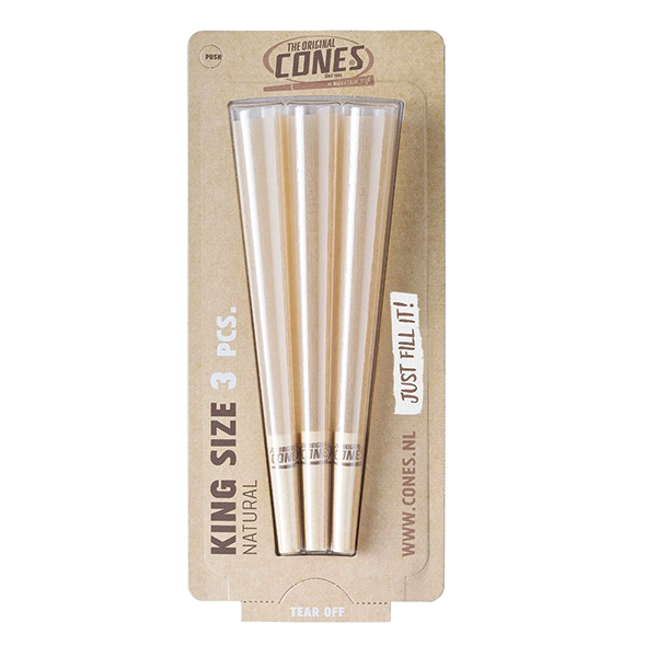 Cones Natural Original – King Size 3 Pak - NordicWeed