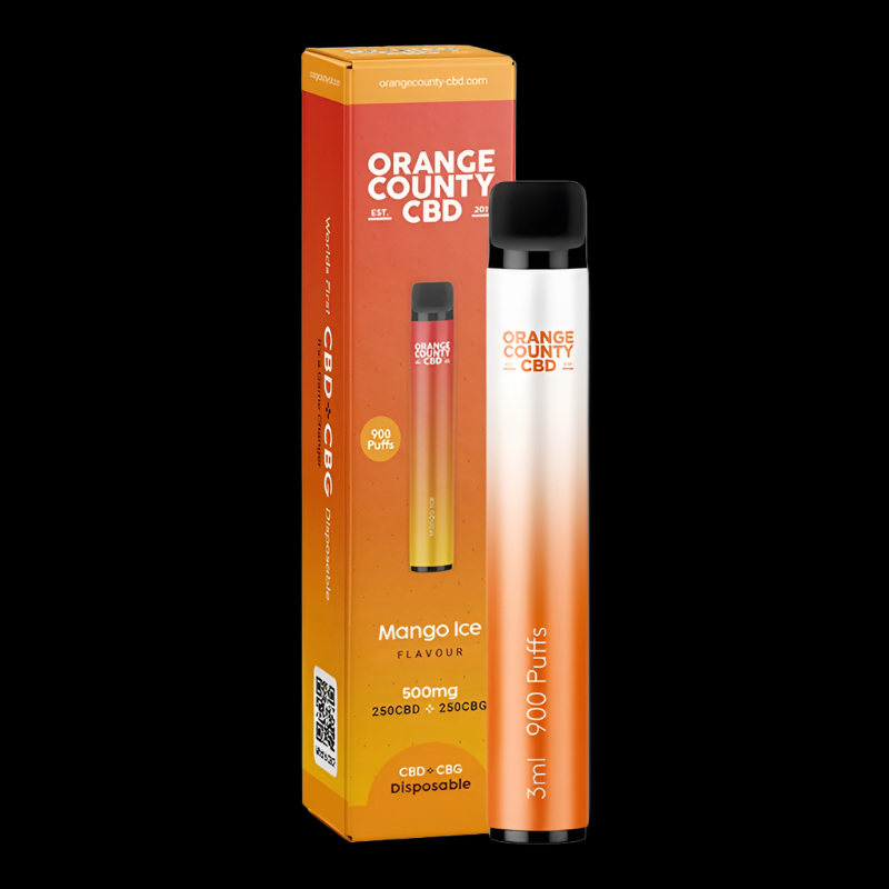 Orange County CBD Vape Pen Mango Ice 3ML - NordicWeedcannabis, lovlig hash, lovlig skunk, køb hash online